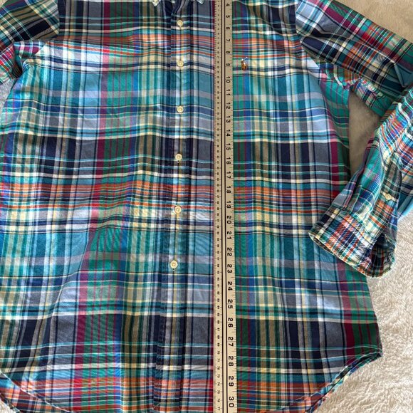 Ralph Lauren Blue Label Men's Vibrant Plaid Shirt - Picture 10 of 13